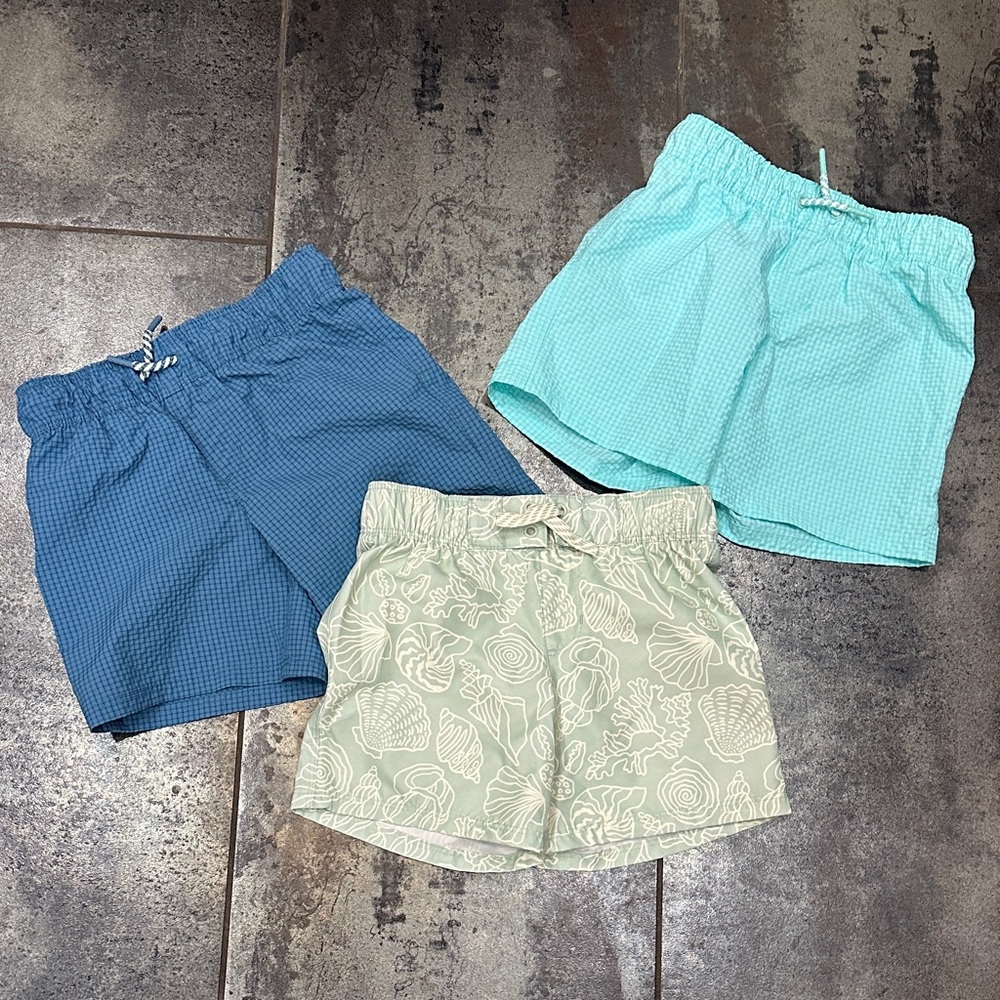 Cat & Jack Kids Pull-On Swimsuits- Blue, Aqua, Mint Green Shell Never Worn